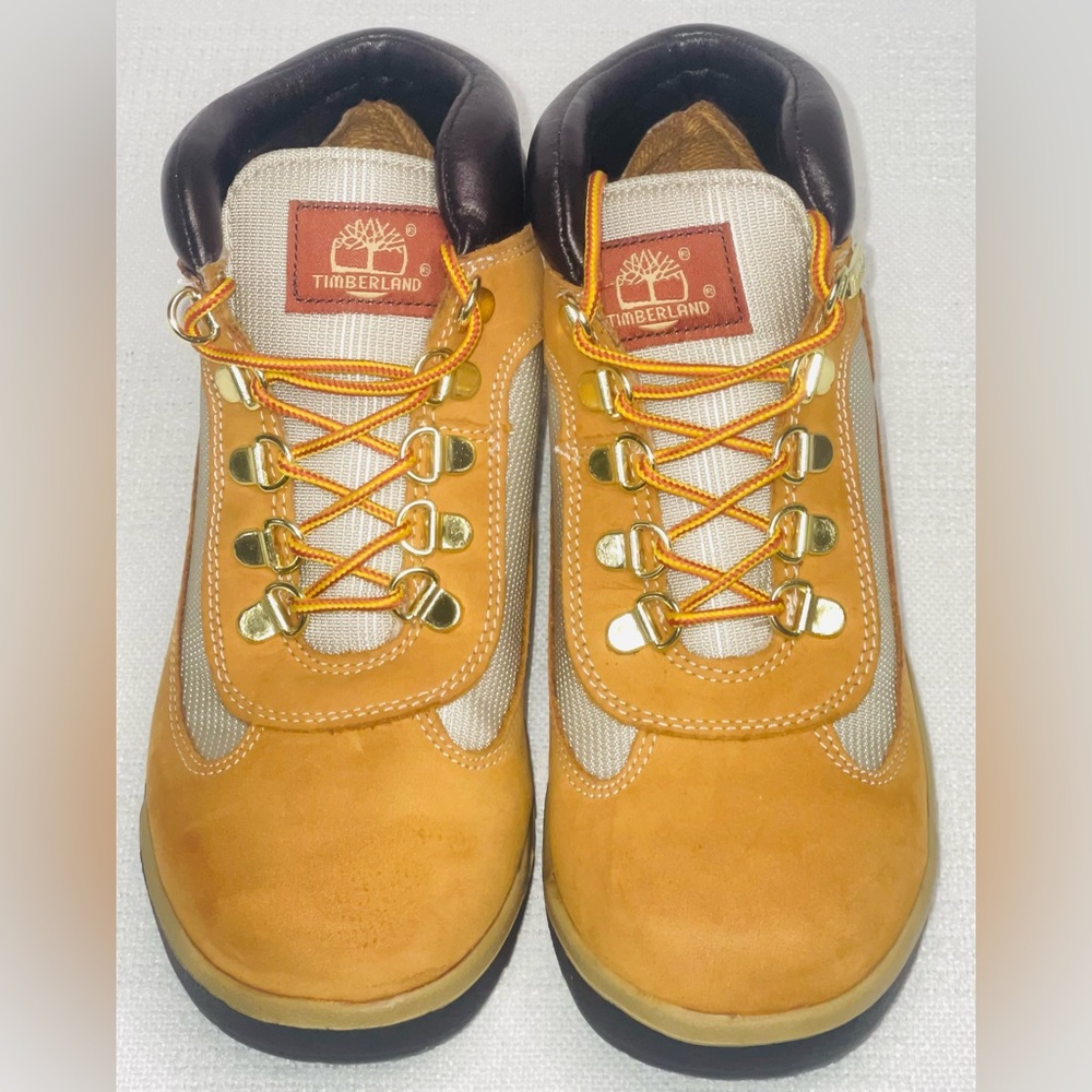 EUC Wheat Nubuck Timberlands Field Boots Size 6